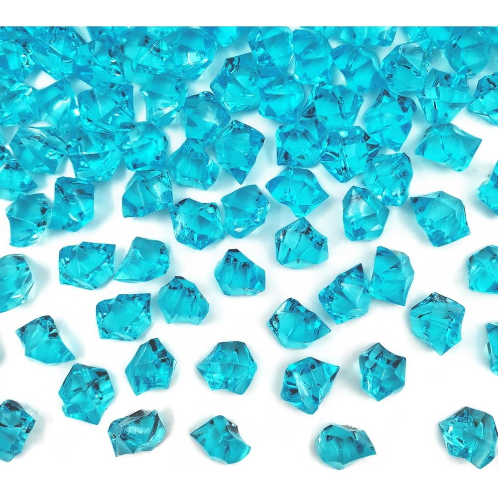 Fake Ice Cubes, Acrylic Vase Fillers for Centerpieces, Crushed Diamond Ice Crystal Clear Plastic