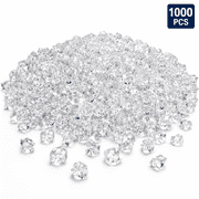 Fake Ice Cubes for Crafts 1000 Pcs,Plastic Crystal Ice Cubes Freezable Reusable - Vases,Party Decor,Weddings,and Crafting Decorative Ice Rocks