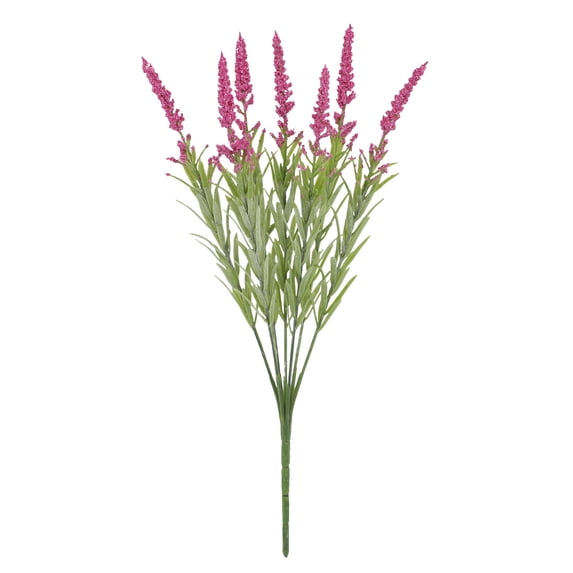 Fake Lavender Fake Lavender Flowers Artificial Silk Stems Home Decor Vase Display Realistic Design, Hot Pink Artificial Lavender