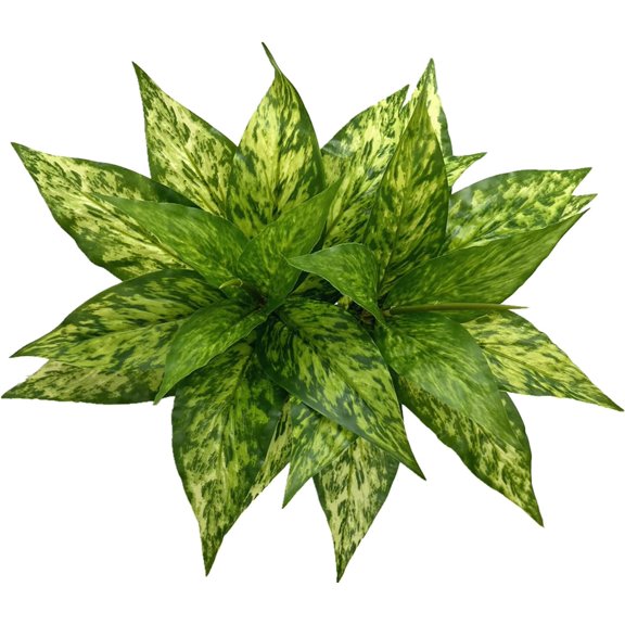 Fake Leaves Plants for Christmas Decor, Gold Artificial Shrubs Grass Foliage Plastic Bulk Leaf Indoor Outdoor Home Garden Party Hotel Verandah Wedding Event Faux DIY Decoration - Golden 5 Pack