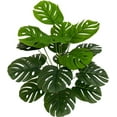 thumbnail image 1 of Fake Leaves Plants for Christmas Decor, Gold Artificial Shrubs Grass Foliage Plastic Bulk Leaf Indoor Outdoor Home Garden Party Hotel Verandah Wedding Event Faux DIY Decoration - Golden 5 Pack, 1 of 5