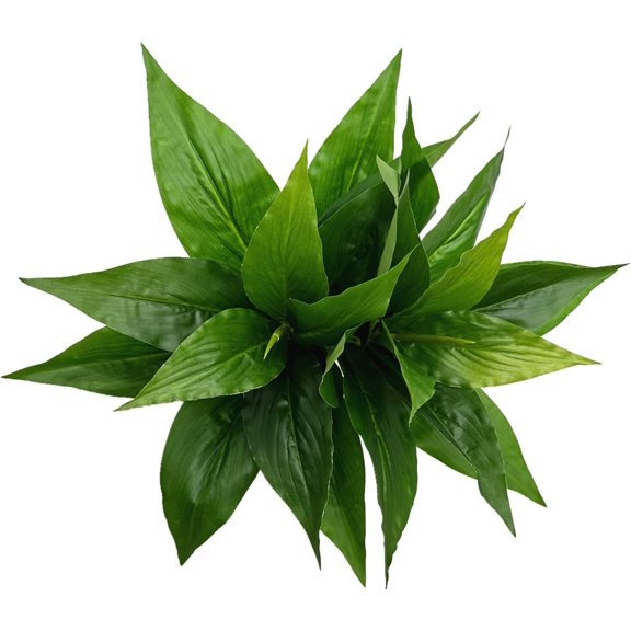 Fake Leaves Plants for Christmas Decor, Gold Artificial Shrubs Grass Foliage Plastic Bulk Leaf Indoor Outdoor Home Garden Party Hotel Verandah Wedding Event Faux DIY Decoration - Golden 5 Pack