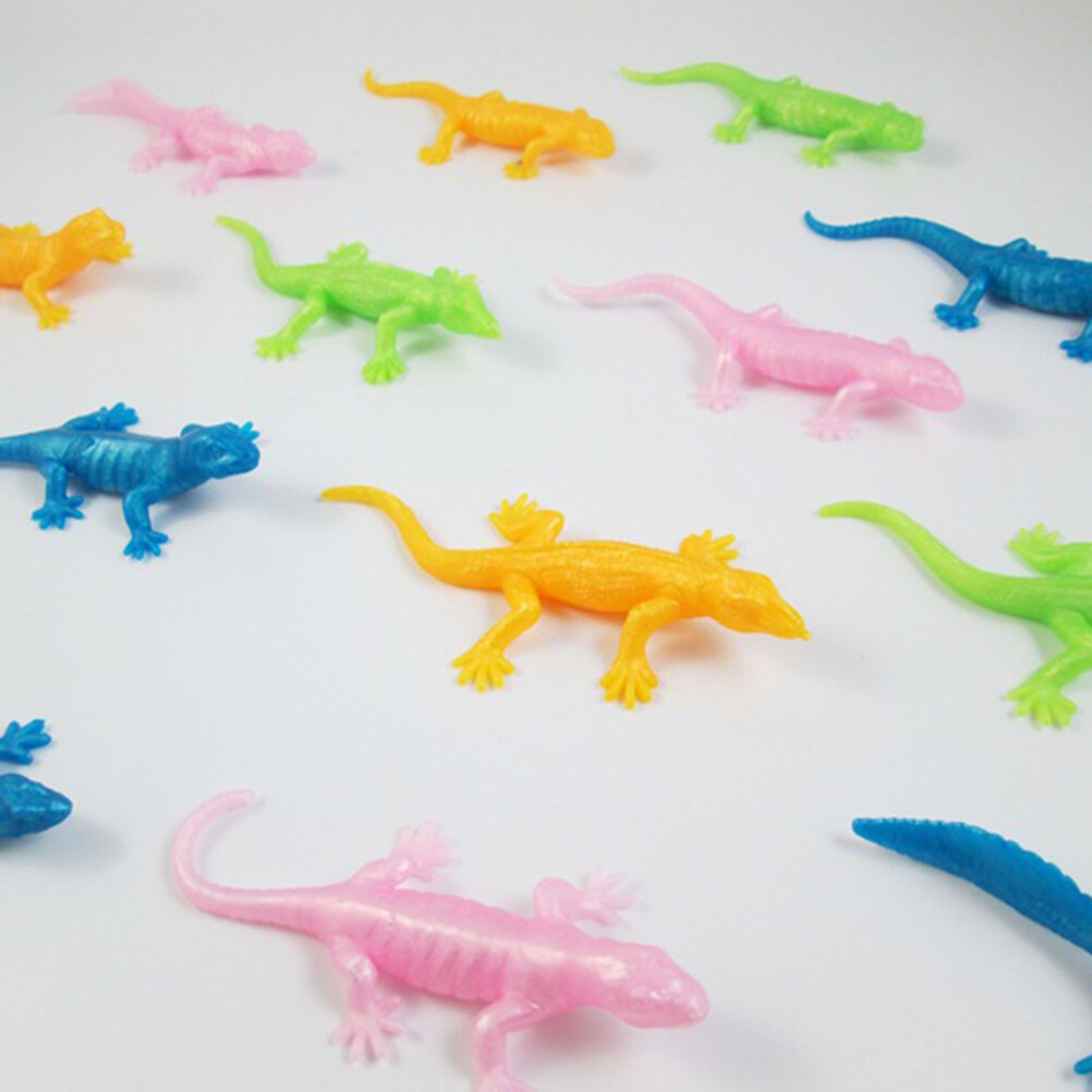 Fake Lizard, 12PCS Artificial Fake Lizard Practical Jokes Props