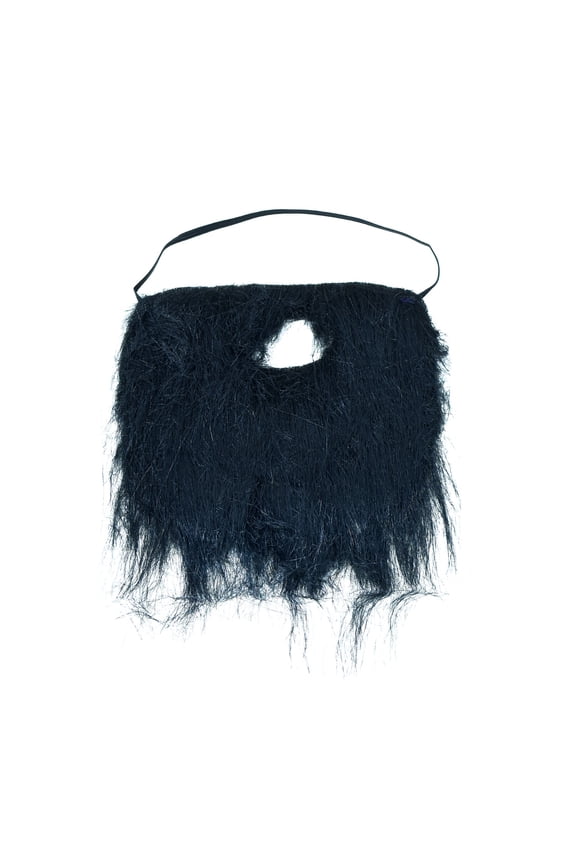 Fake Long Black Beard Mustache Facial Hair Halloween Costume Accessory Disguise Prop