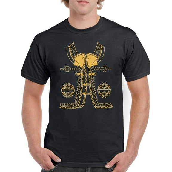 Fake Mariachi Jacket. T-Shirt Men -Smartprints Designs, Male Large
