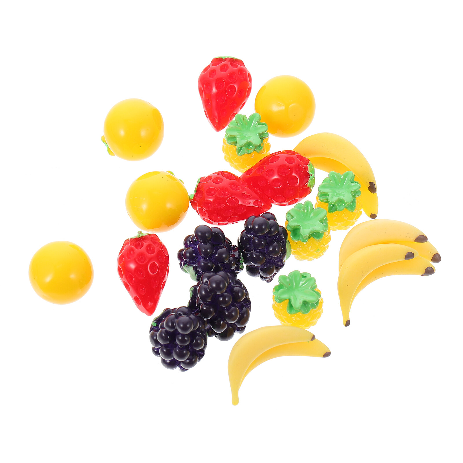 Fake Mini Fruitsfruit Models Kitchenfood Pretend Kids Banana Realistic