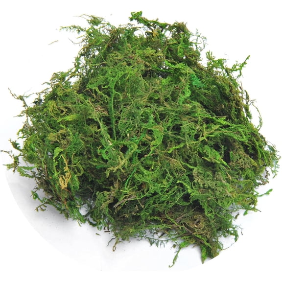 Fake Moss, 10.5oz Aftificial Decorative Green Grass for Centerpieces, Plant, Crafts, Flowers