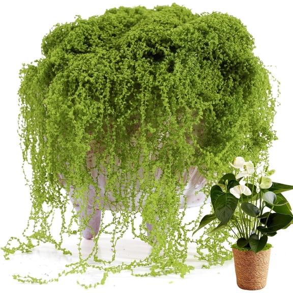 Fake Moss for Potted Plants Indoor, 7OZ Green Moss for Crafts - Realistic Faux Grass Decor for DIY, Terrariums, Fairy Gardens & Table Centerpieces Home Decor (Light Green)
