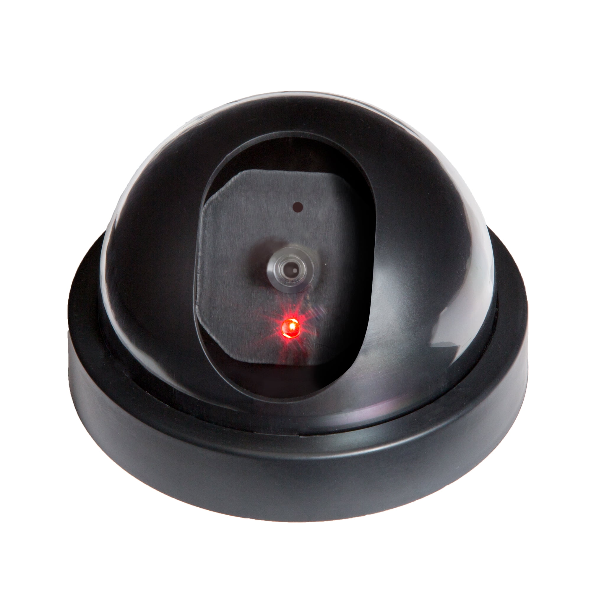 dummy security dome camera with flashing red light