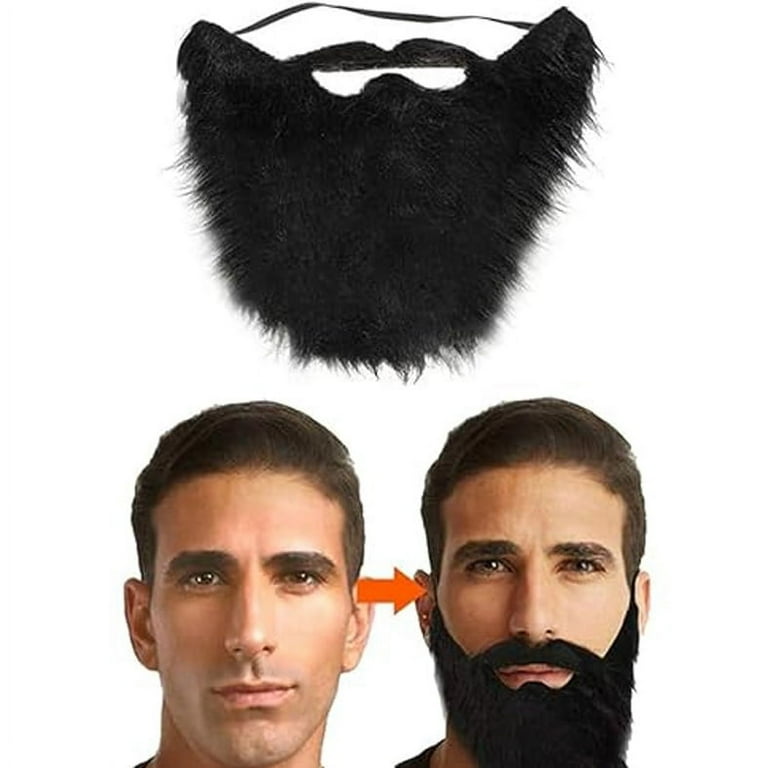 Mens Sideburns Black Moustaches and Beards Male Halloween Costume Mens Sideburns Black Moustaches and Beards Male Halloween Costume