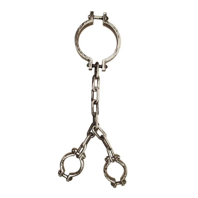 Neck Wrist Shackle Prison Chains Handcuff Restraints Halloween Costume Accessory Neck Wrist Shackle Prison Chains Handcuff Restraints Halloween Costume Accessory