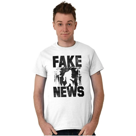 Fake News Legend Bigfoot Sasquatch Men's Graphic T Shirt Tees Brisco Brands X