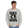 thumbnail image 1 of Fake News Legend Bigfoot Sasquatch Sweatshirt for Men or Women Brisco Brands M, 1 of 6