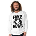 thumbnail image 1 of Fake News Legend Bigfoot Sasquatch Unisex Plus Fleece Graphic Sweatshirt Brisco Brands 3X, 1 of 5