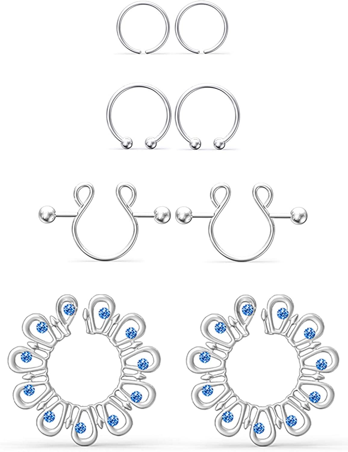 Faux nipple hotsell piercings