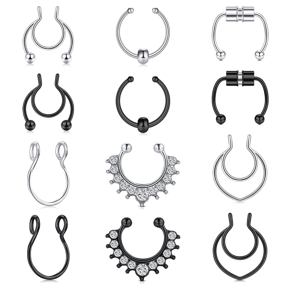 Fake Nose Ring Fake Septum Fake Nose Rings Faux Nose Rings for Women
