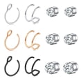 thumbnail image 1 of Briana Williams Stainless Steel Faux Fake Nose Ring Set with Piercing Jewelry, 12 Pack, 1 of 6