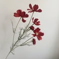 thumbnail image 1 of Fake Outdoor Flowers, 24 inch Silk Artificial Flowers for Decoration, Realistic Cosmos Branches with Long Stem Faux Flower Bouquet for Indoor Home Kitchen Wedding Garden Decor, 1 of 8