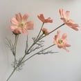thumbnail image 1 of Fake Outdoor Flowers, 24 inch Silk Artificial Flowers for Decoration, Realistic Cosmos Branches with Long Stem Faux Flower Bouquet for Indoor Home Kitchen Wedding Garden Decor, 1 of 8