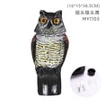 thumbnail image 1 of Fake Owl Decoy 360 Rotating Head Sculptures to Scare Birds Away, Scarecrow Statue Realistic Scary Sounds Pest Crow Bird Repellent for Yard Garden Protector, 1 of 8