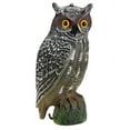 Fake Owl Decoys to Scare Birds Away,Nature Enemy Scarecrow Plastic