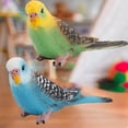 thumbnail image 1 of Fake Parakeet Artificial Birds 2Pcs Realistic Plastic Bird Figurines Garden Home Decor Ornaments, 1 of 7