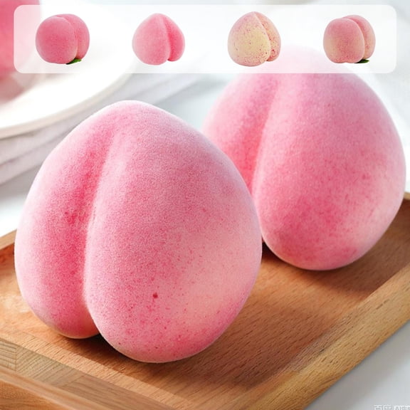 Fake Peach Fruit Decoration for Home Decor and Photography Props, Plastic Simulation Watermelon and Peach Model