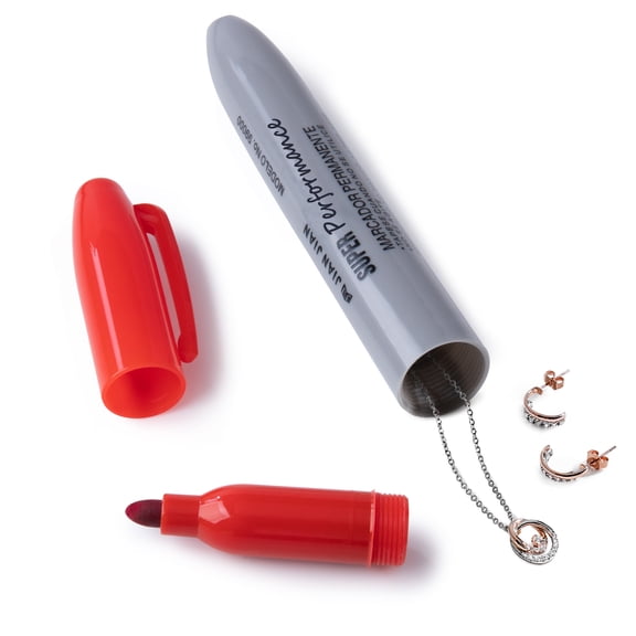 MyMealivos 1pcs Fake Pen Diversion Safe Keep Your Valuables Secretly, Hidden Safe Storage as A Marker Pen to Hide Small Items-Red