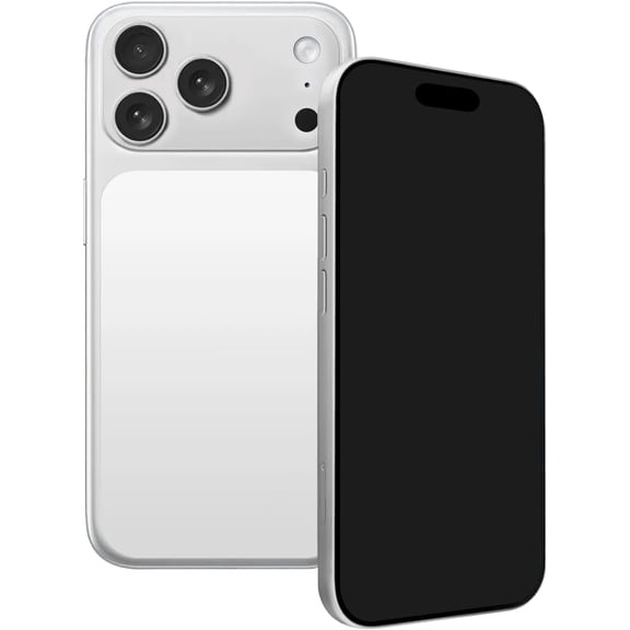 Fake Phone Dummy PropPhone, BlackScreen Decoy PhonePear PhoneNon-Working Phone17Air 17Pro Max, DisplayPhone Look Like Real Phonepro max 17 (17ProMax,White,Black Screen) Prop Mobile Phone