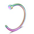 thumbnail image 1 of Fake Piercings Face Nose Ring Hoop 316L Surgical Steel Clip-on Fake Nose Ring Lip Ring Ear Cuff Fake Septum Ring for Body Jewelry, 1 of 4