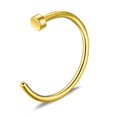 thumbnail image 1 of Fake Piercings Face Nose Ring Hoop 316L Surgical Steel Clip-on Fake Nose Ring Lip Ring Ear Cuff Fake Septum Ring for Body Jewelry, 1 of 4