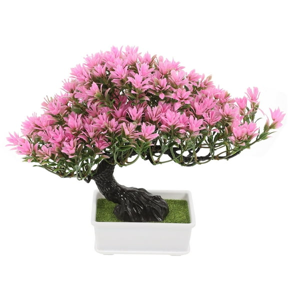 ifundom Artificial Bonsai Tree Plastic Decorative Plant Set for Home Office Desk Decoration