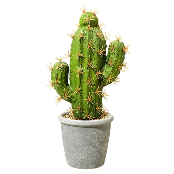 Fake Plant Decorative Beautiful Realistic Potted Plants Fake Desktop Cactus Landscape Decor for Home