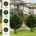 thumbnail image 1 of Fake Plants Artificial Cypress Topiary Ball Trees with Ground Spike Outdoor Faux Plants Indoor Faux Cedar Bushes UV Resistant for Front Porch DeCor 21 Inch, 1 of 9