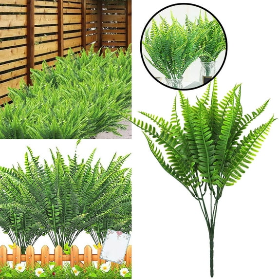 Fake Plants Clearance! 8Pcs Water Grass Persian Simulation Green Wall Decoration Flowers and Green Leaves Fern Persian Grass Grass Plastic Flower Artificial Flowers Flash Sale!