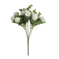 thumbnail image 1 of Fake Plants Clearance! Eucalyptus Artificial Rose Decoration White 1X Rose Simulation Bouquet Decoration Big Sale!, 1 of 3