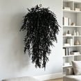 thumbnail image 1 of Fake Plants Hanging,Hanging Plants Artificial Decor,Artificial Hanging Plants,Fake Ivy Vines for Indoor Outdoor Wall Decor, Home, Office, Patio, Shelf, and Garden Greenery(Black 30IN), 1 of 6