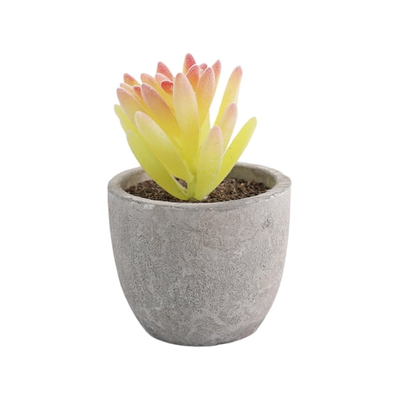 Fake Plants, Realistic Mini Potted Succulents, Plastic Artificial Plants Decoration, 2.7 X 2.6 X 2.6 Inches Small Faux Plants for Home Office Kitchen Table Desk Indoor Decor