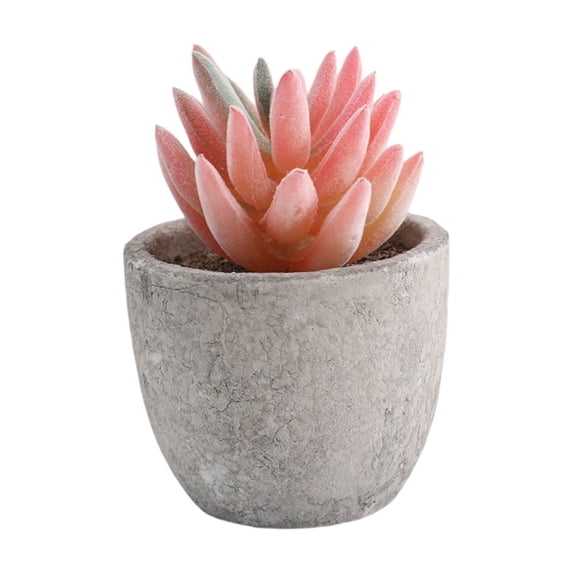 Fake Plants, Realistic Mini Potted Succulents, Plastic Artificial Plants Decoration, 2.7 X 2.6 X 2.6 Inches Small Faux Plants for Home Office Kitchen Table Desk Indoor Decor