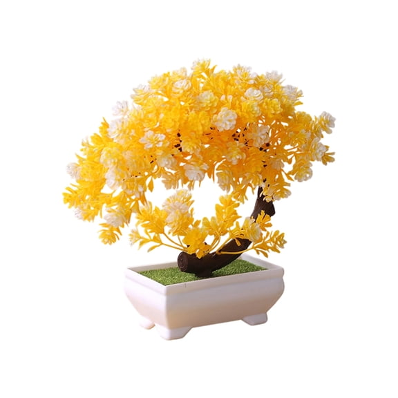 Fake Plants Small Artificial Bonsai Tree for Home Decor Living Room Bathroom Bookshelf Entryway Table Wall Shelf Modern Farmhouse Decor