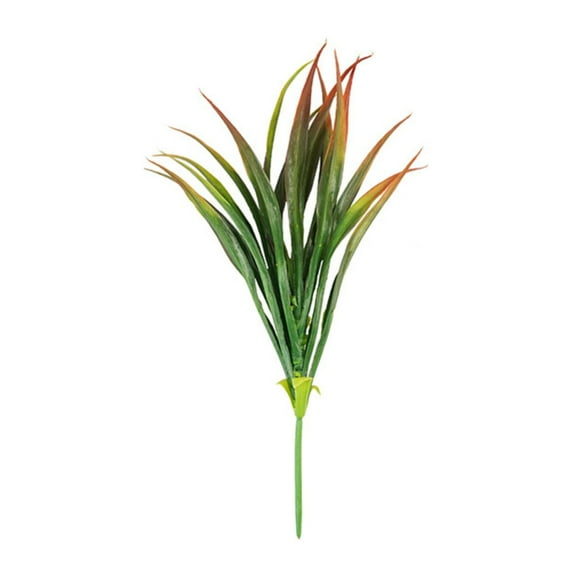 Fake Plants Unfading UV-Resistant No Need to Water Vibrantly Colored Realistic Looking Decoration Maintenance Free Artificial Fall Fake Grasses for Garden-Red