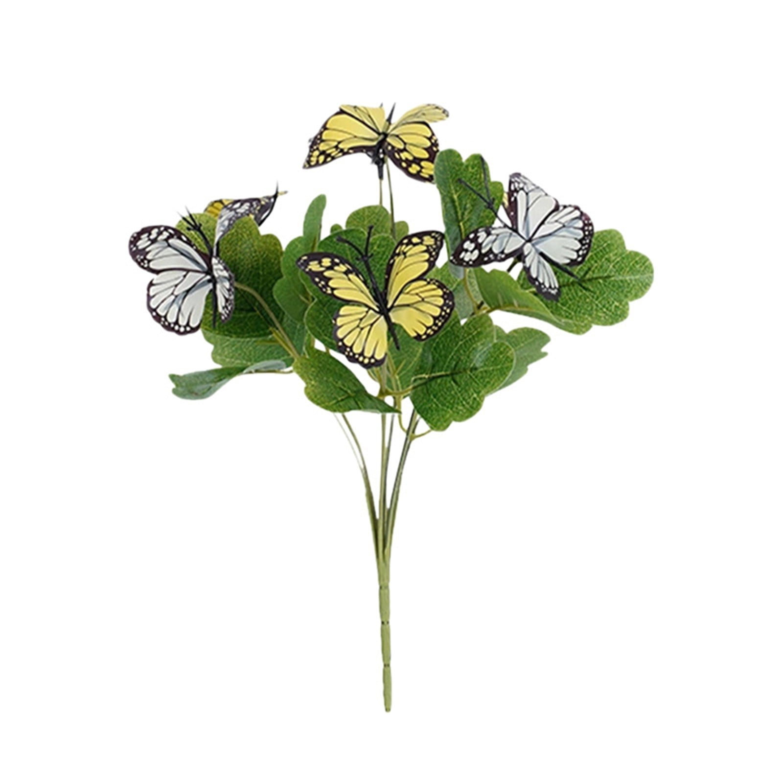 Flowers with Butterflies Artificial Flowers for Outdoor Indoor Decor, for Hanging Planters Garden Porch Window Box Home Wedding Farmhouse