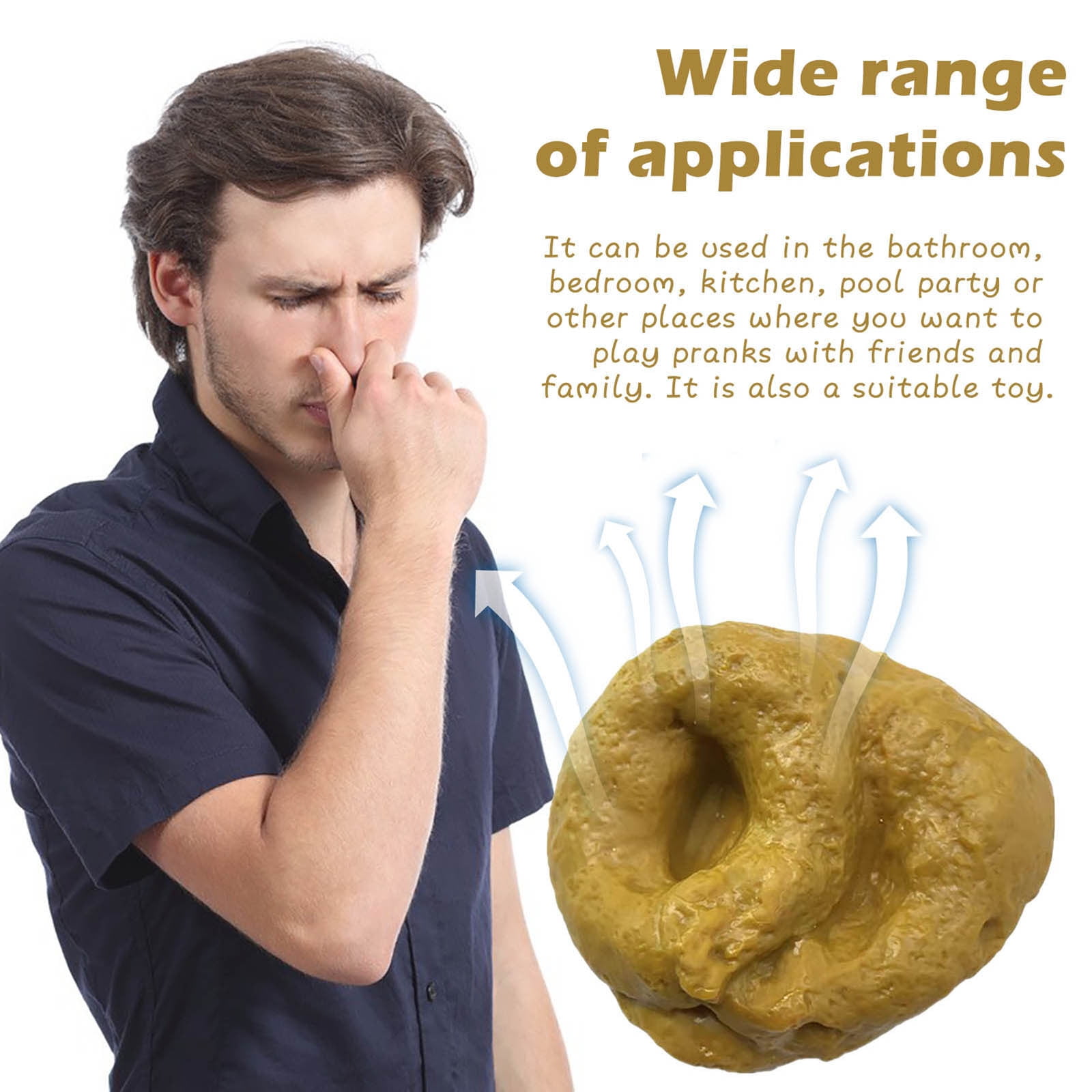 Fake Poo Soft Simulation Fake Dog Poo Prank Joke Fun Toy Realistic Fake