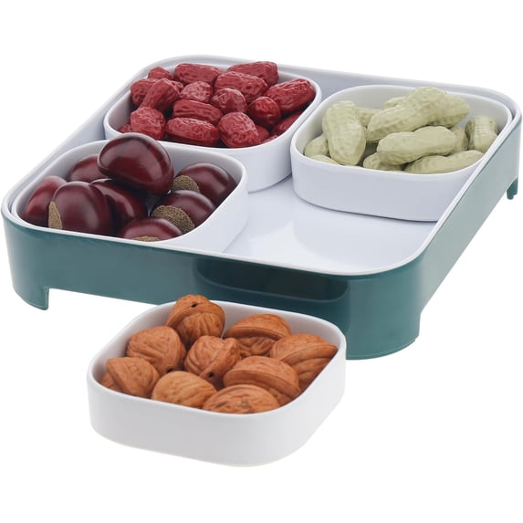 Fake Raisin Set for Home Kitchen Party Decoration Artificial Wolfberry Blackcurrant Dried Fruit Lifelike Realistic Table Food Model - Bowl Included