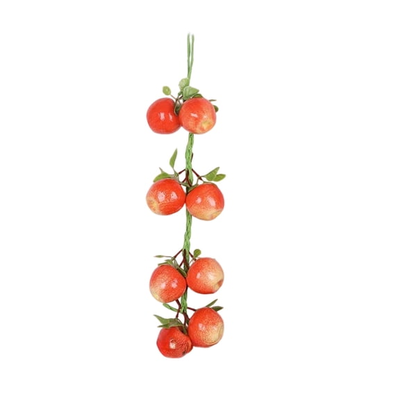 Red Apple Artificial Fruits Foam Red Apples Highly Simulated Lifelike for House Kitchen Party Pub Decoration Cabinet Ornament - Artificial Hanging Red Apple