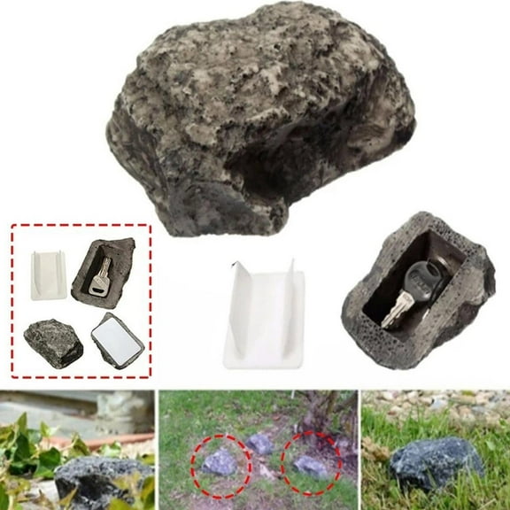 Fake Rock Hide a Key Outside Key Holder Hide a Key Rock Key Hiders Outside Hidden Safe for Outdoor Storage Box for Keys Key Hider for Outdoor Garden or Yard