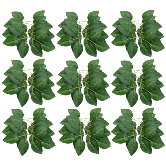 Fake Rose Flower Leaves 100Pcs for Wedding Bouquets, Party Decorations