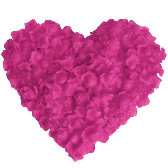 Fake Rose Petals,Simulated Rose Petals,100Pc Artificial Rose Petals Silk Petals Bright Silk Fabric Real Bridal Wedding Petals Home Decoration Artificial Flowers Silk Flowers Flower Petals(Pink)