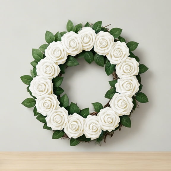 Fake Roses 25 Pcs Beige for Photo Props and Content Creation, Artificial Flowers with Stems for Flat Lay Photography, Realistic Foam Roses for Social Media Background, Artificial Plant Decor