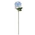 thumbnail image 1 of Fake Roses, Artificial Flowers With Long Stems, Single Artificial Rose,19.7 Inch Realistic Faux Silk Rose, Elegant Roses For Bridal Wedding, Valentine's Day, Mother's Day Gift, 1Pc(Blue,19.7x2"), 1 of 7